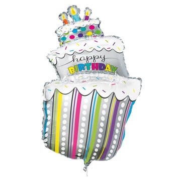 Helium Ballon Taart 102cm leeg, Hobby en Vrije tijd, Verzenden, Nieuw