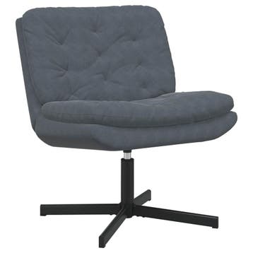 vidaXL Draaiende Relaxstoel Donkergrijs 63 x 75 x 76 cm, Verzenden, Nieuw