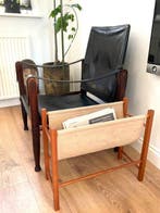 Porte-revues - Bois, Toile