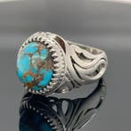 Zilver - Ring - turkoois, Antiek en Kunst
