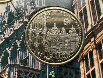 België. Year Set (BU) 2005 Grote Markt Brussel gewone +