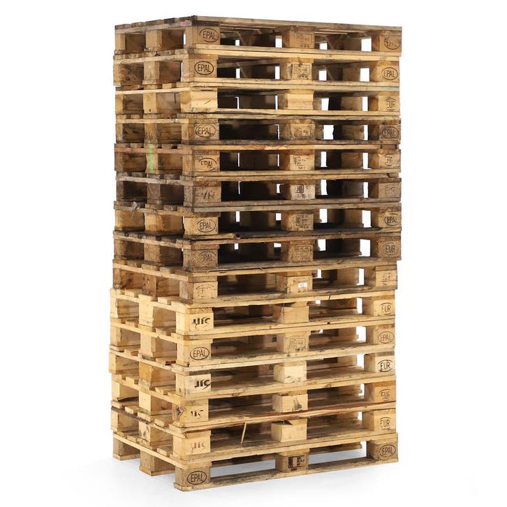 Gebruikte Houten pallets europallet partij aanbieding, Zakelijke goederen, Machines en Bouw | Heftrucks en Intern transport, Ophalen of Verzenden