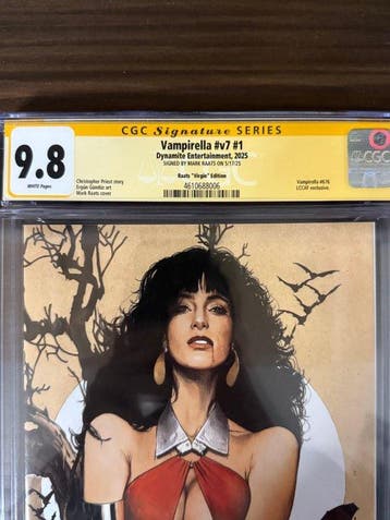 Vampirella (Vol. 7) #1 - Mark Raats Virgin Edition - Signed, Boeken, Nieuw