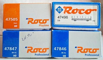 Roco H0 - 47505/47496/47846/47847 - Wagon de marchandises, Hobby & Loisirs créatifs, Trains miniatures | HO