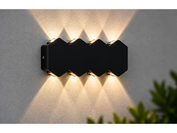 Veiling - 4 x Tweezijdige LED Wandlamp – 8W – 3500K –, Nieuw