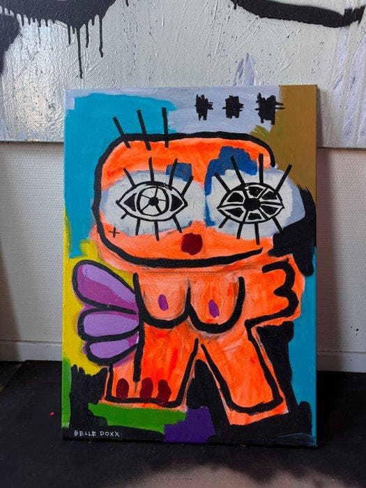 Belle Doxx - No angel, Antiquités & Art, Art | Peinture | Moderne