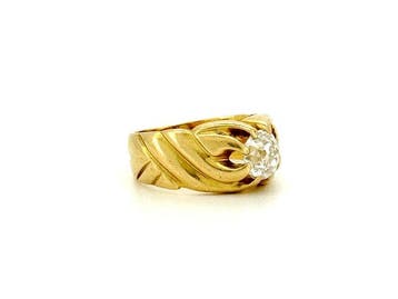 Ring - 18 karaat Geel goud - 0.80ct. tw. Diamant