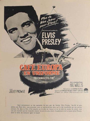 Elvis Presley - G.I. Blues - Original French Poster 1960, Verzamelen, Nieuw