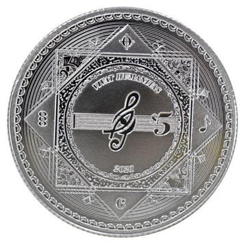 Tokelau. 5 Dollars 10 x 2021 1 oz $5 NZD Tokelau Silver