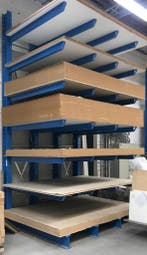 Draagarmstelling NIEUW opslag plaatmateriaal 1,53 x 3,05 m, Verzenden