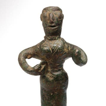 Etruscan Brons Staande figuur