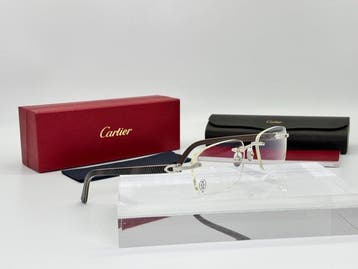 Cartier - C Decor Line Brown Gold Planted 18k - Lunettes de, Nieuw