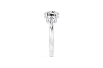 Zonder minimumprijs - Ring - 14 karaat Witgoud - 2.09ct. tw., Handtassen en Accessoires, Nieuw