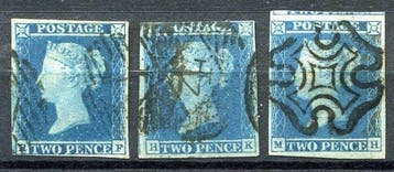 Groot-Brittannië 1841 - Selectie Koningin Victoria, 1d rood, Gestempeld