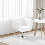 vidaXL Barkruk kunstleer wit, Verzenden