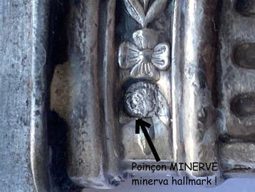 Bestekset - .950 zilver - Massief zilver Minerve, Antiek en Kunst
