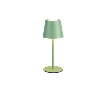 Trio DIAZ tafellamp | LED | pistaziengrün | Ø 8,5 cm | IP44, Verzenden