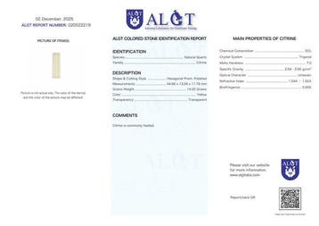 ALGT Certified - Zeer exclusieve natuurlijke citrien Een, Verzamelen, Mineralen en Fossielen
