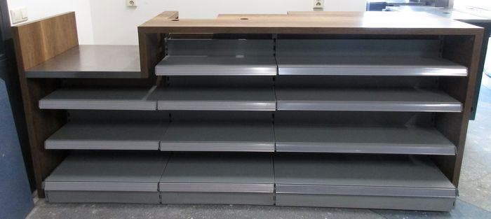 Balie, Verkoopbalie B246 x D71 x H105,5cm, Articles professionnels, Aménagement de Bureau & Magasin | Mobilier de bureau & Aménagement