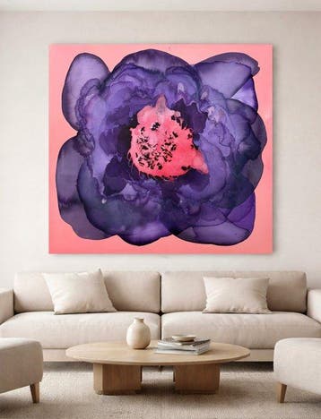 Anna Bila - The Heart of the Flower - XXL, Antiquités & Art, Art | Peinture | Moderne