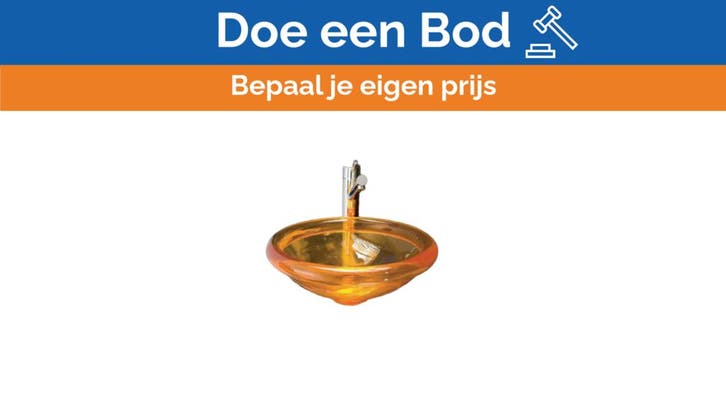 Bieden: Regia Gloss Marine Sink D400 mm x 120 mm, Doe-het-zelf en Bouw, Sanitair, Ophalen of Verzenden