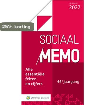 Sociaal Memo januari 2022 9789013167214, Verzenden, Zo goed als nieuw