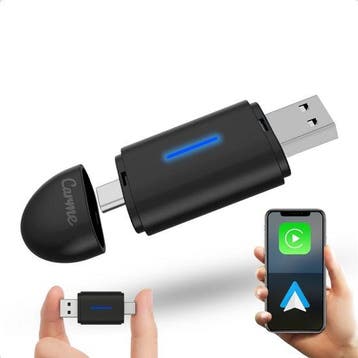 2dekans | CarMe Mini 2-in-1 CarPlay Dongle - USB-A & USB-C -, Ophalen of Verzenden, Nieuw