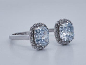 Zonder minimumprijs - Ring - 14 karaat Witgoud - 2.38ct. tw.