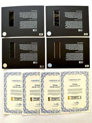 Johnny Depp – Rare Set of 4 Mounted 35mm Film Cells –, Nieuw