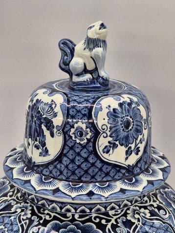 Royal Sphinx Maastricht - Vase - Vase à couvercle – décor, Antiquités & Art, Antiquités | Verre & Cristal