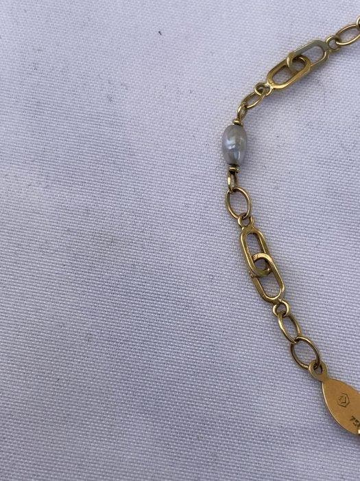 Armband - 18 karaat Geel goud Parel - 18-karaats gouden, Bijoux, Sacs & Beauté, Bracelets