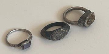Replica of Ancient 3 bague (Sans prix de réserve), Verzamelen, Mineralen en Fossielen