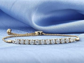 Armband - 14 karaat Geel goud - 2.19ct. tw. Diamant, Nieuw