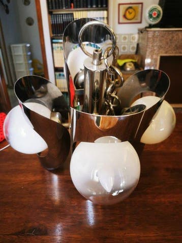 Lustre - Chrome, Métal, Verre