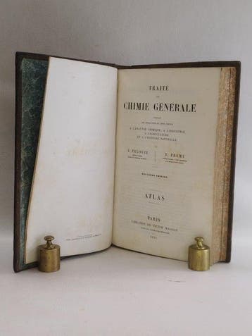 J. Pelouze et E. Fremy - Atlas - Traité de Chimie générale -