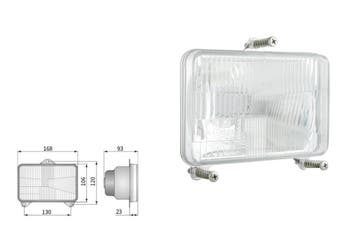 Wesem H4 Koplamp Inbouw 130x120mm, Ophalen of Verzenden, Nieuw