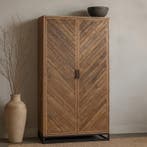 Mangohouten Kast Sabia 100 cm, Huis en Inrichting, Kasten | Overige, Verzenden, Nieuw