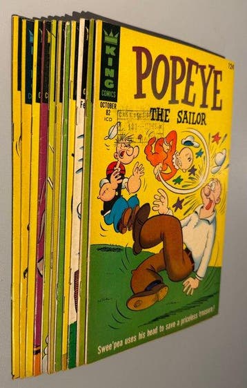 Popeye #82-92 - 11 Comic - EO - 1966/1967, Livres