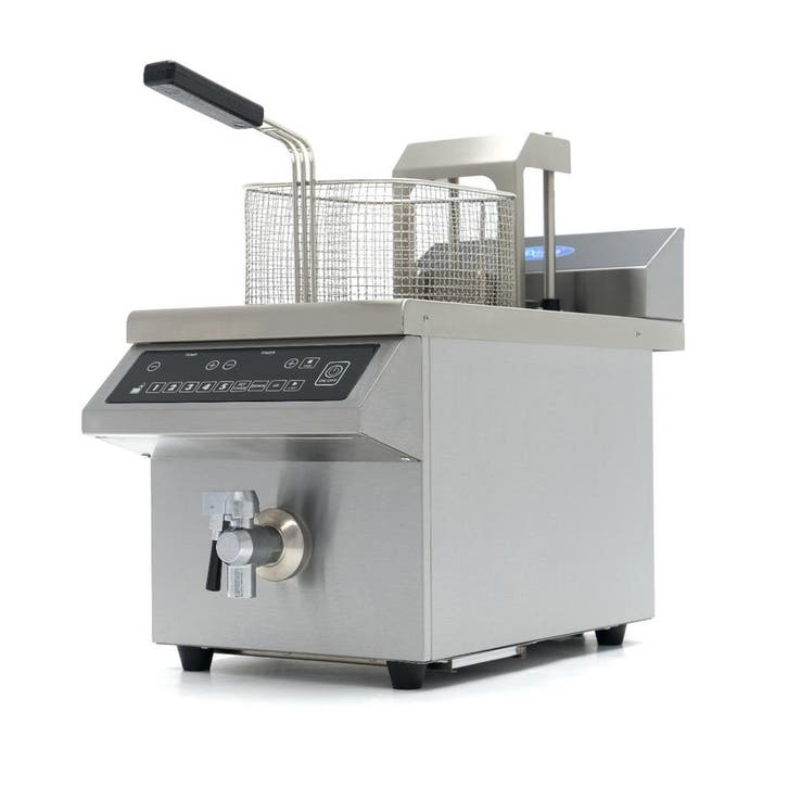 Frituurpan - 8 L - 1 Mand - Inductie - Liftsysteem - met, Elektronische apparatuur, Frituurpannen, Nieuw, 4 liter of meer, Verzenden