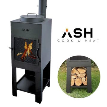 ASH® - Stoke - Tuinhaard met BBQ, Verzenden