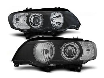 LED AngelEyes Xenon Black koplampen geschikt voor BMX X5 E53, Verzenden