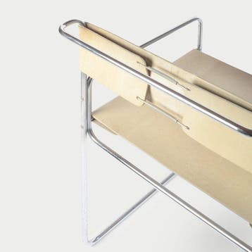 planula - Giovanni Carini - Chaise - Libellula - Acier, Cuir