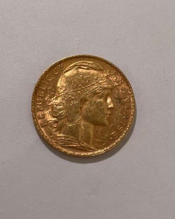 Frankrijk. 20 Francs 1905 Marianne, Postzegels en Munten
