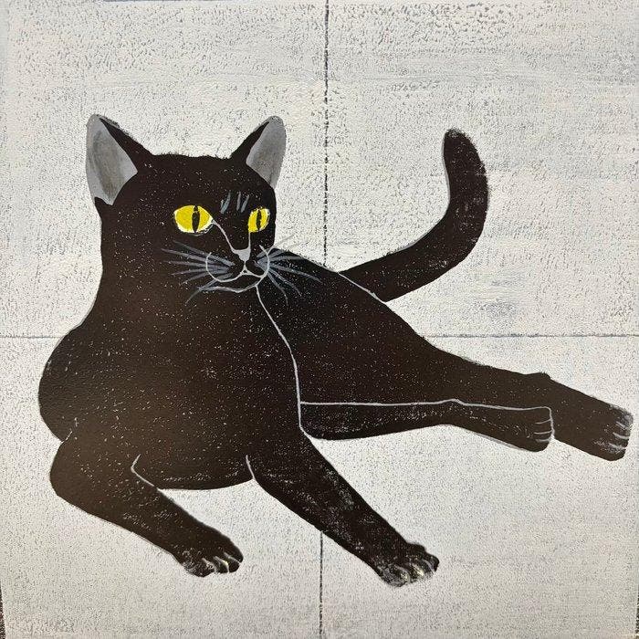 Cat Series 210: Taizen Jijaku () Editie 71/150 -, Antiek en Kunst, Antiek | Overige Antiek