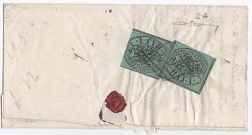 Italiaanse oude staten - Pauselijke Staat 1857 - Kleine, Gestempeld