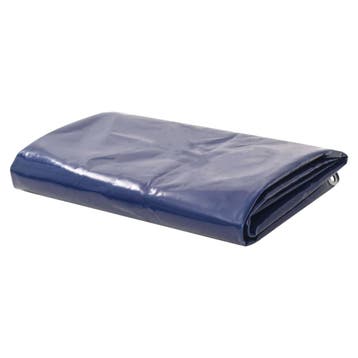 vidaXL Dekzeil 650 g/m² 1,5x20 m blauw, Verzenden