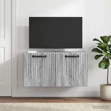 vidaXL Wandmontage TV-kast Grijs sonoma 59,5 x 31 x 30 cm, Verzenden