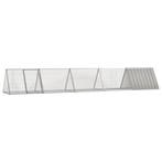 vidaXL Konijnenhok 504,5x80,5x71 cm gegalvaniseerd staal, Verzenden