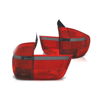 FEUX ARRIÈRE POUR BMW X5 E70 07-10 LED ROUGE FUMÉ, Verzenden