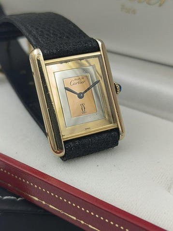 Cartier - Must de Cartier Tank – Vermeil Mechanical - Zonder